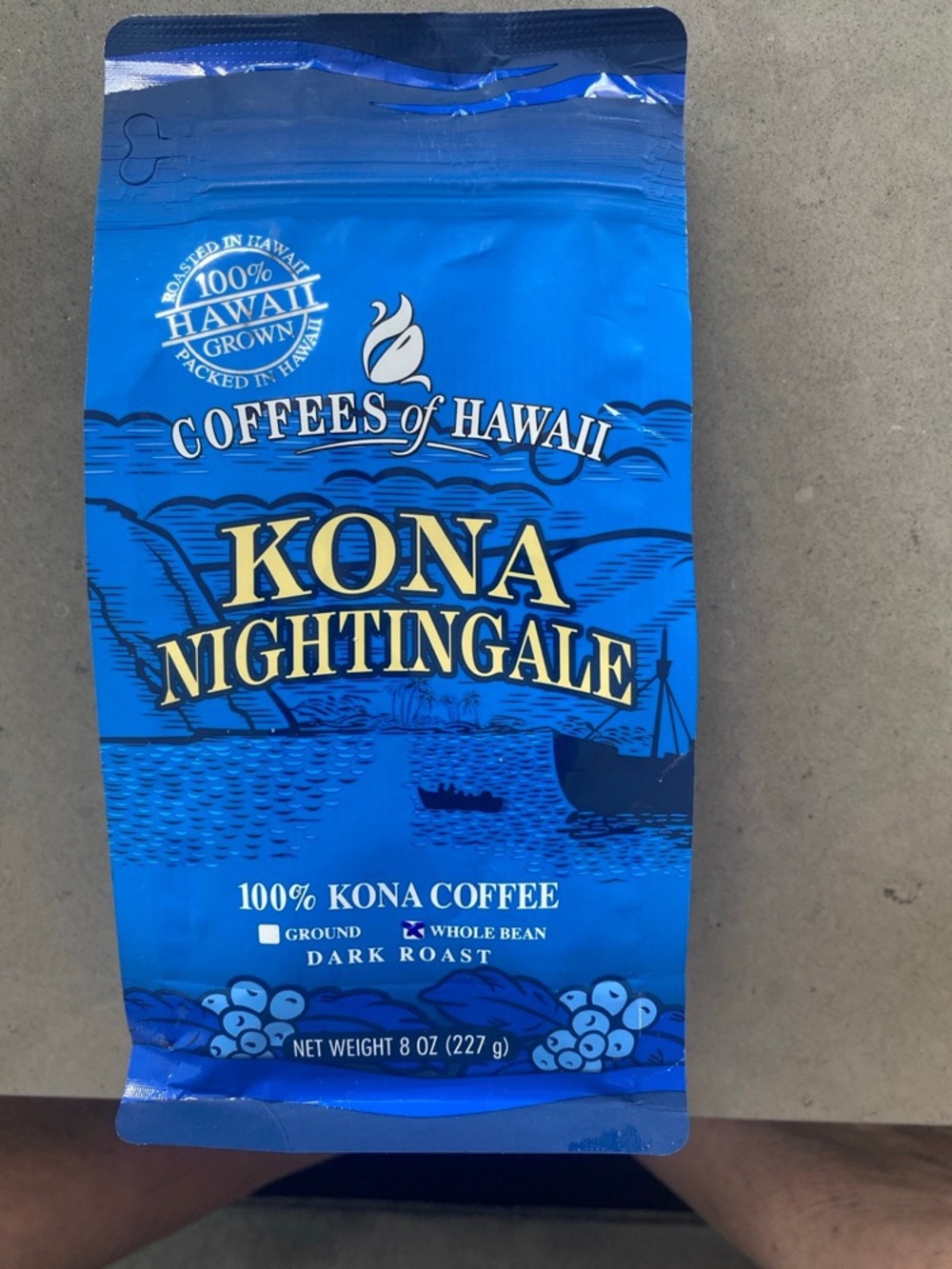100% Kona NightingaleWhole Bean Dark Roast
